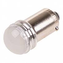 Автолампа диод T8.5 (T4W) 24V 3SMD диода BA9s 1-конт Белая SKYWAY Габариты комплект 10 шт